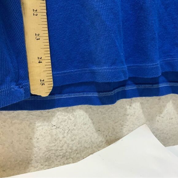 Michael Stars Brooklyn Blue Shirt Sleeve Shirt OS - Picture 6 of 8